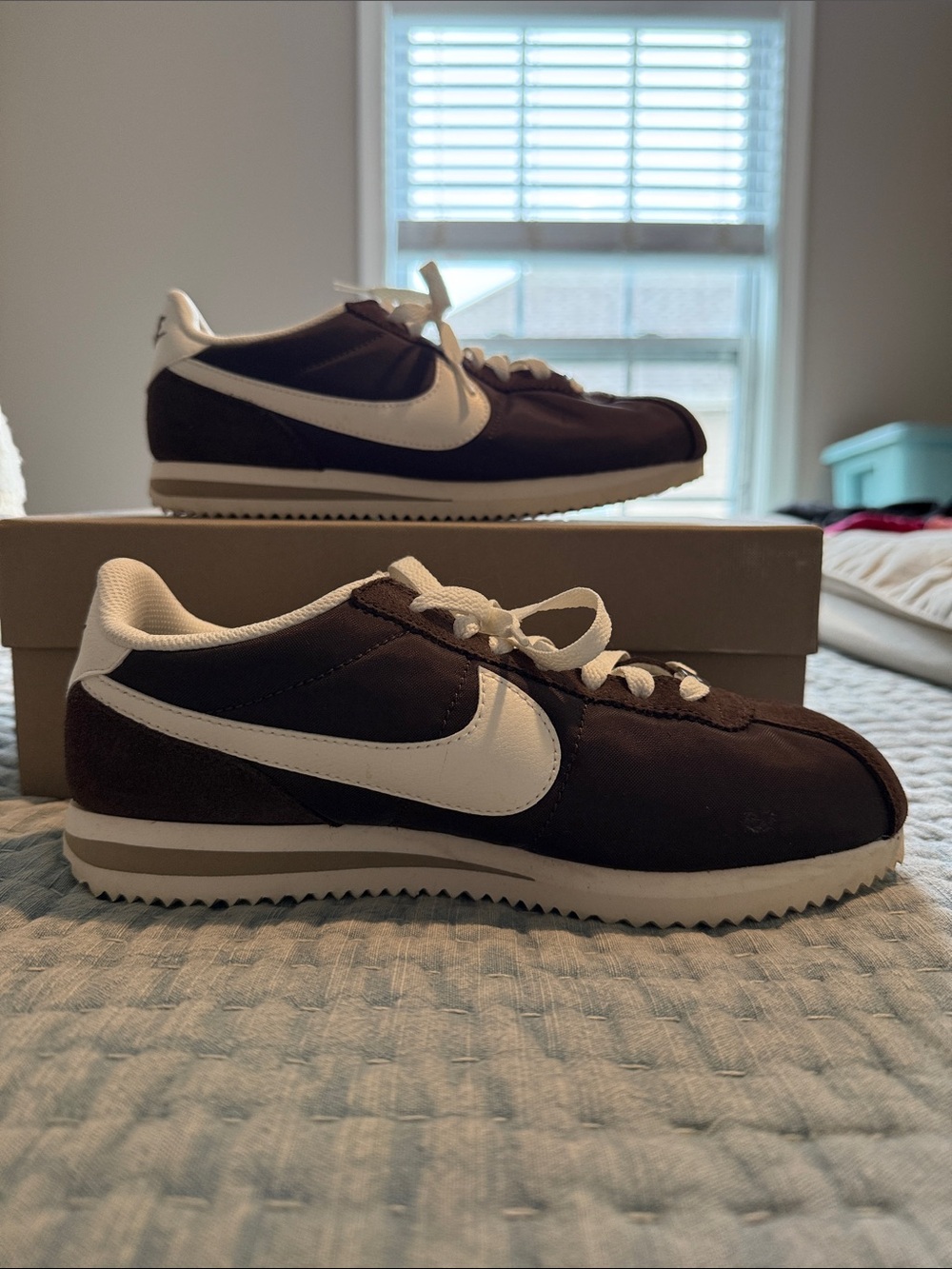 Nike Cortez Brown and White Sneakers